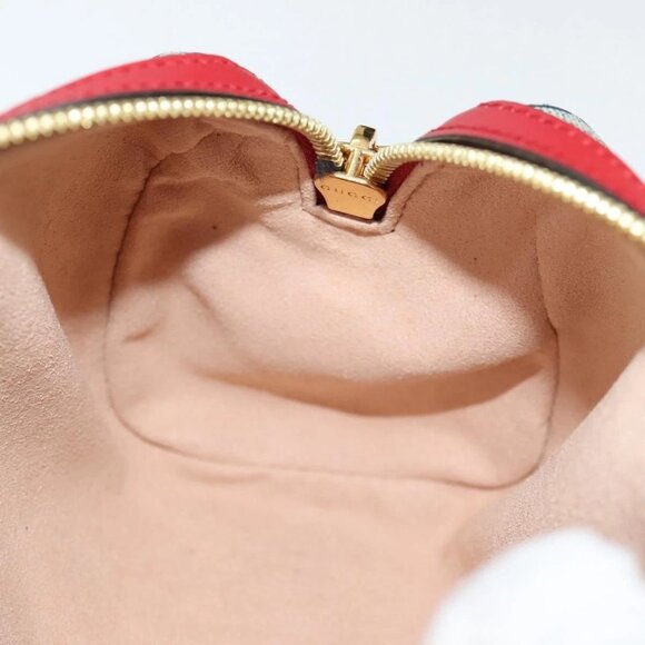 GUCCI GG Blooms Hand Bag PVC 2way Red Navy 546312 Auth 135290M - Picture 12 of 16